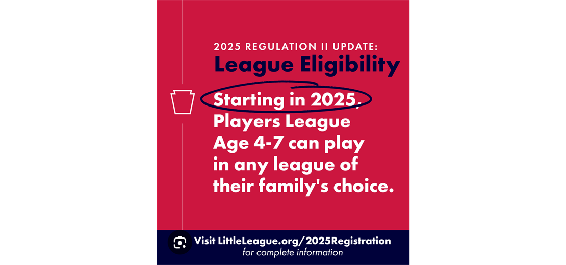 League Eligibility 4-7 yr old